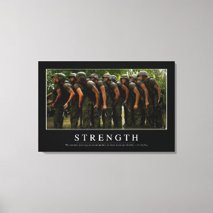 Impressão Em Tela Força: Citações inspiradas