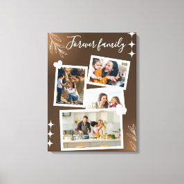 Impressão Em Tela Forever Family Personalized Photo Collage