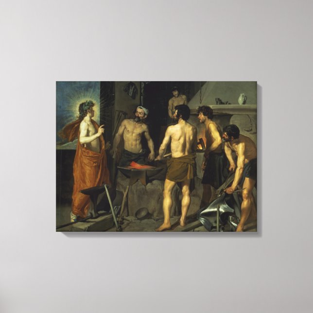Impressão Em Tela Forge de Vulcano, 1630 (Frente)