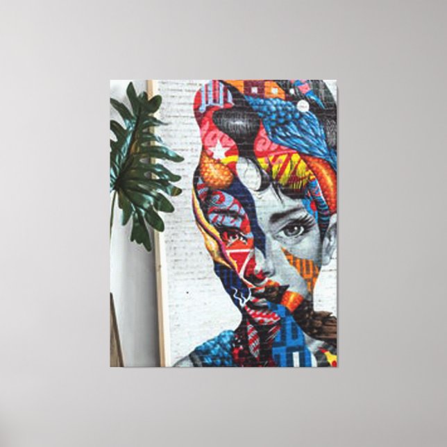 Impressão Em Tela Forma de Arte Clássica Abstrata (Frente)