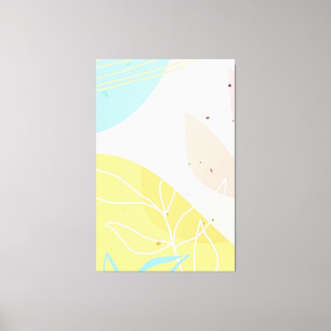 Impressão Em Tela Forma de Arte Clássica Abstrata (Frente)