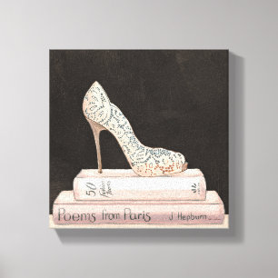 Impressão Em Tela Forma elegante selvagem do salto alto de Apple  