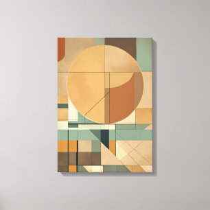 Impressão Em Tela Forma Geométrica Moderna Formas Coloridas Arte Can