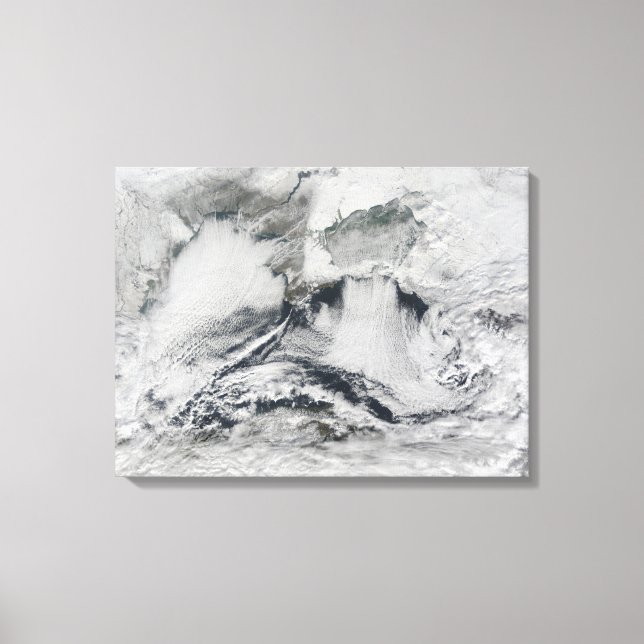 Impressão Em Tela Formação de nuvens sobre o Mar Negro (Frente)