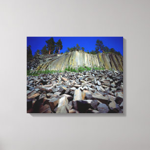 Impressão Em Tela Formações de Basalto de Devils Postpile