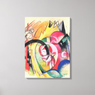 Impressão Em Tela Formas Abstratas (também conhecido como Flores Col