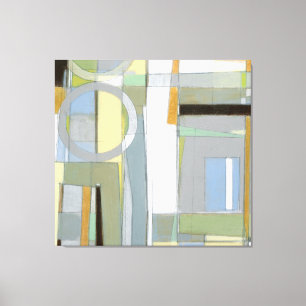 Impressão Em Tela Formas Abstrato coloridas geométricas