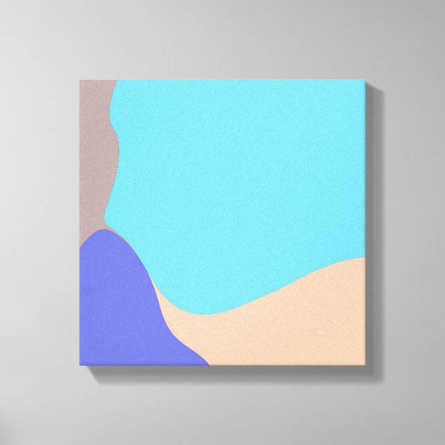 Impressão Em Tela Formas abstrato orgânicas (Frente)