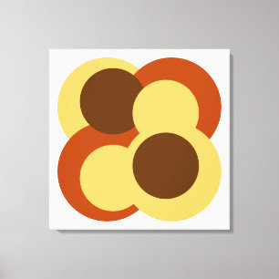 Impressão Em Tela Formas circulares geométricas abstratas