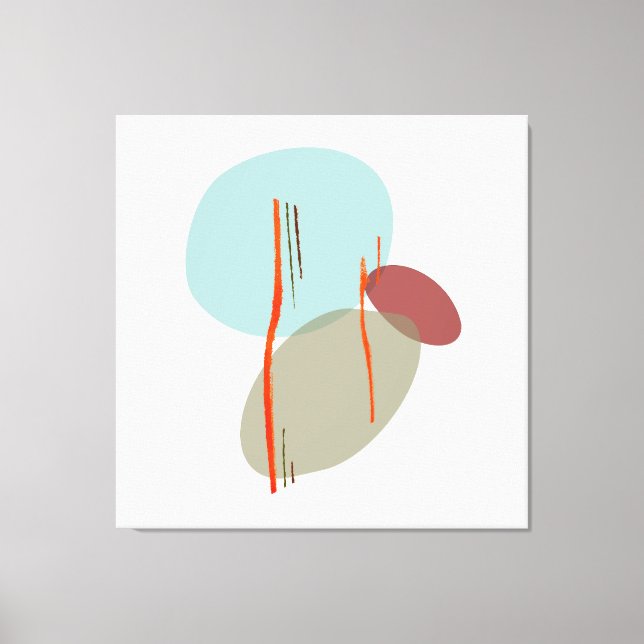 Impressão Em Tela Formas de Boho (Frente)