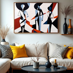 Impressão Em Tela Formas em Diálogo