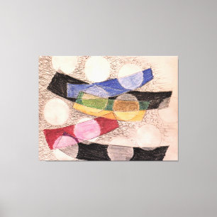 Impressão Em Tela Formas Flutuantes, arte abstrata,