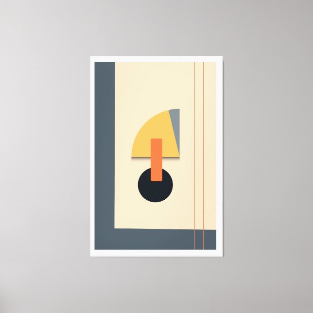 Impressão Em Tela Formas geométricas brutais (Frente)