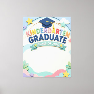 Impressão Em Tela Formatura Personalizada da Turma de Jardim de Infâ
