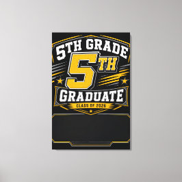 Impressão Em Tela Formatura Personalizada do 5º Ano 2026 Varsity