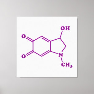Impressão Em Tela Fórmula Química Molecular Adrenocromática