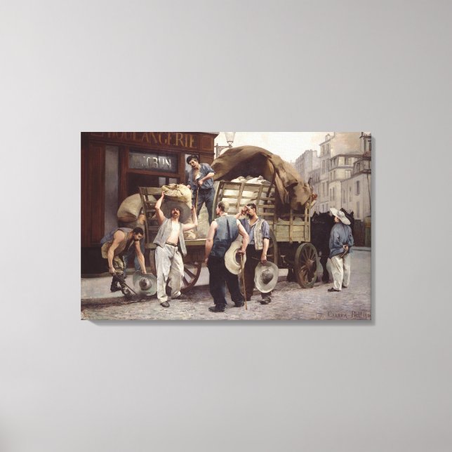 Impressão Em Tela Fornecendo Flour, 1885 (Frente)