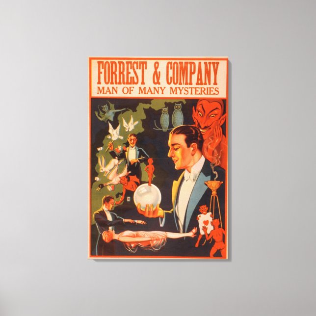 Impressão Em Tela Forrest & Company Man of Many Mysters Magic (Frente)