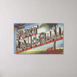 Impressão Em Tela Fort Lauderdale, Florida - grandes cenas da letra