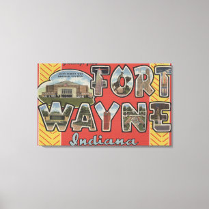 Impressão Em Tela Fort Wayne, Indiana - grandes cenas da letra