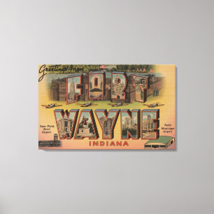 Impressão Em Tela Fort Wayne, Indiana - grandes cenas da letra