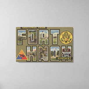 Impressão Em Tela Forte Knox, Kentucky - grandes cenas da letra