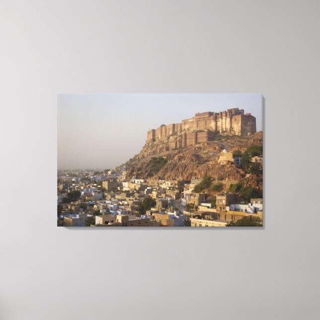 Impressão Em Tela Forte Mehrangarh de Jodhpur. Rajasthan, ÍNDIA. (Frente)