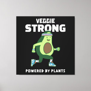 Impressão Em Tela Forte Veggie, Alimentado por plantas
