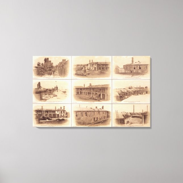 Impressão Em Tela Forts Sumter & Moultrie (Frente)