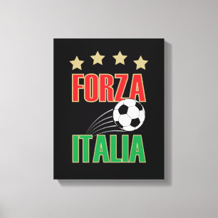 Impressão Em Tela Forza Italia Itália Futebol