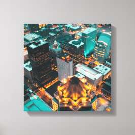 Impressão Em Tela Foto aérea de edifícios de alto nível
