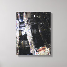 Foto aérea de luzes da cidade