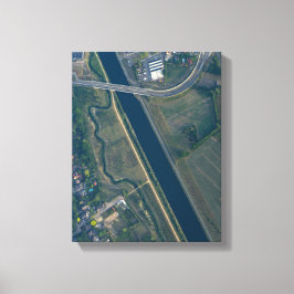 Impressão Em Tela Foto aérea do horizonte urbano