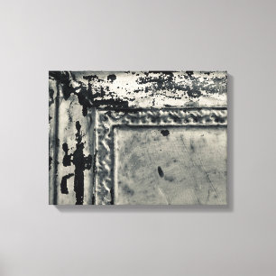 Impressão Em Tela Foto antiga do azulejo da lata na arte da parede