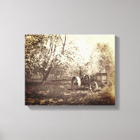 Foto antiga do trator de Fazenda