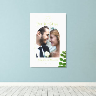 Impressão Em Tela Foto Chic Verde de Casamento