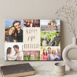 Impressão Em Tela Foto Colagem 7 Imagem Beige Brown 18º Aniversário<br><div class="desc">Diga Feliz 18º aniversário com uma canvas personalizada. O modelo de foto é configurado para que você adicione 7 das suas fotos favoritas que são exibidas em uma colagem de fotos ao redor da saudação de aniversário. O texto diz simplesmente "Feliz 18º aniversário" na tipografia informal. "18º" é editável se...</div>