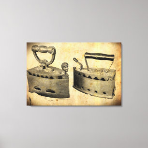 Impressão Em Tela FOTO COM EFEITO ANTIGO em ferros antigos em impres