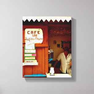 Impressão Em Tela Foto cubana de Havana Habana   Café  