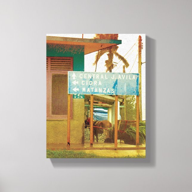 Impressão Em Tela Foto cubana de Havana Habana | Matanzas | (Frente)