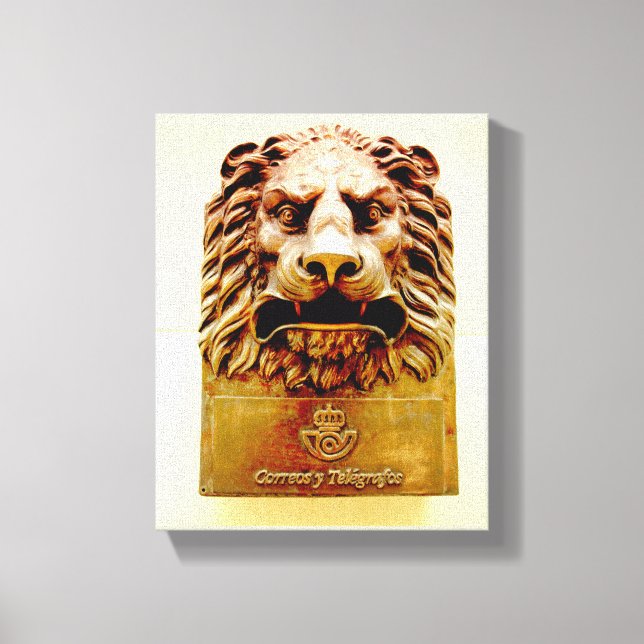 Impressão Em Tela Foto cubana de Velho Havana | Leão | (Frente)