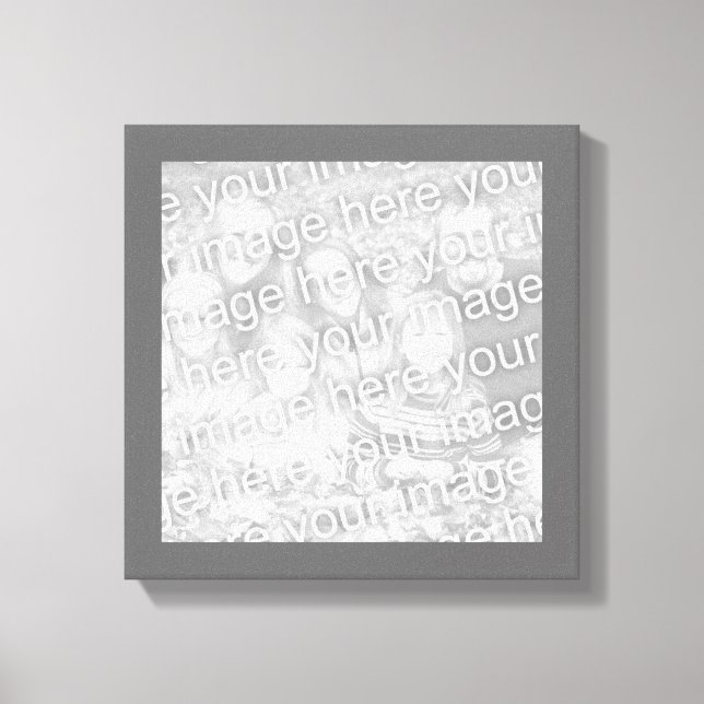 Impressão Em Tela Foto da Borda de Carvão Quadrada (Frente)