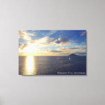 Foto da Paisagem do Horizonte da Ilha do Pôr do So