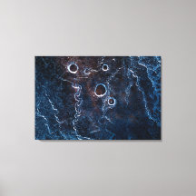 Foto de Abstrato de Arte de Gelo Azul Escuro