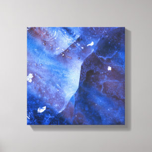 Impressão Em Tela Foto de Abstrato de gelo azul