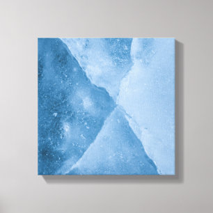 Impressão Em Tela Foto De Abstrato De Gelo Azul Claro