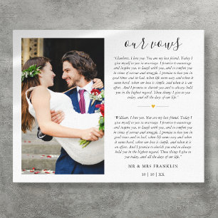 Impressão Em Tela Foto de Aniversário de Votos de Casamento