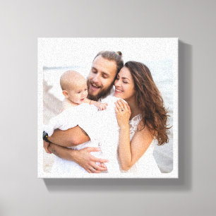 Impressão Em Tela Foto de Família com Canto Arredondado Personalizad
