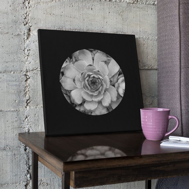 Impressão Em Tela Foto de forma circular com borda preta (Criador carregado)