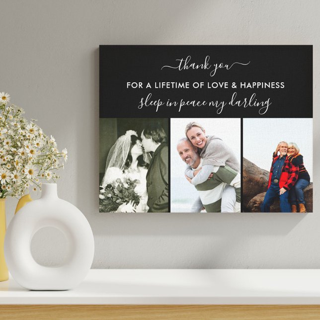 Impressão Em Tela Foto de Memória Dormindo em Preto de Paz (Criador carregado)